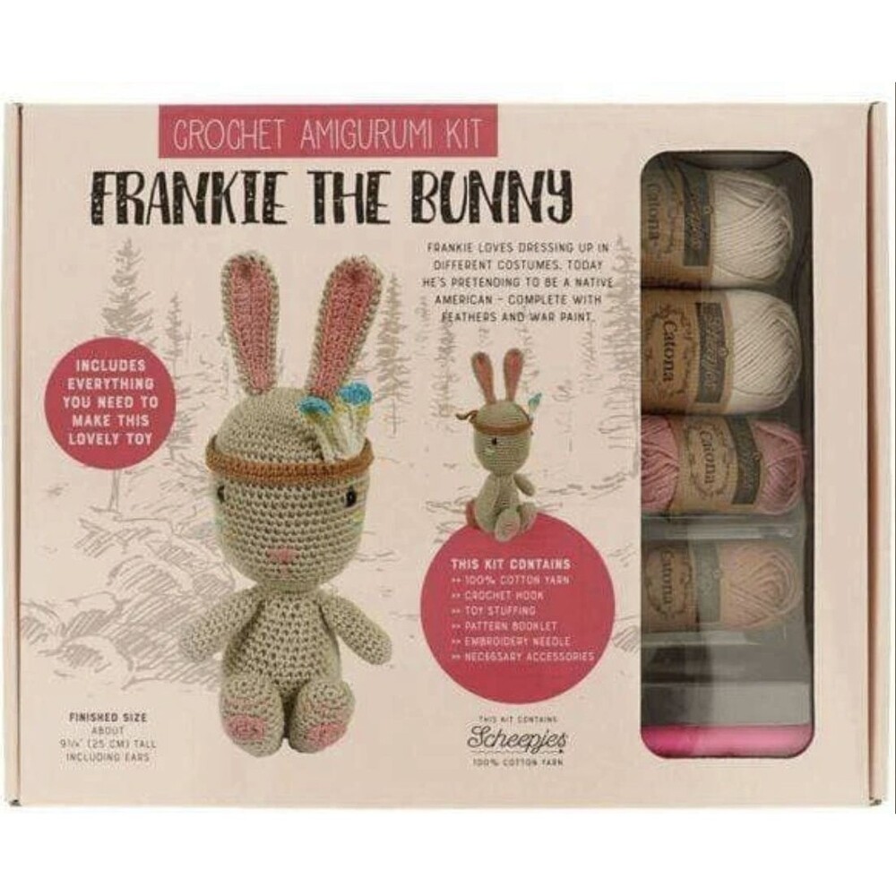 Tuva - Tuva Frankie The Bunny Beige/Pink Amigurumi Crochet - 1 Piece